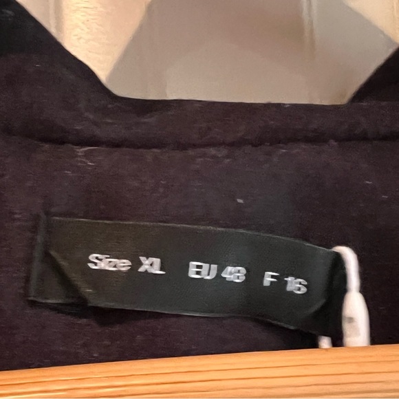 Tendency Ladies XL long coat with lining, black floral - Picture 9 of 12